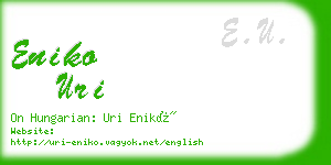 eniko uri business card